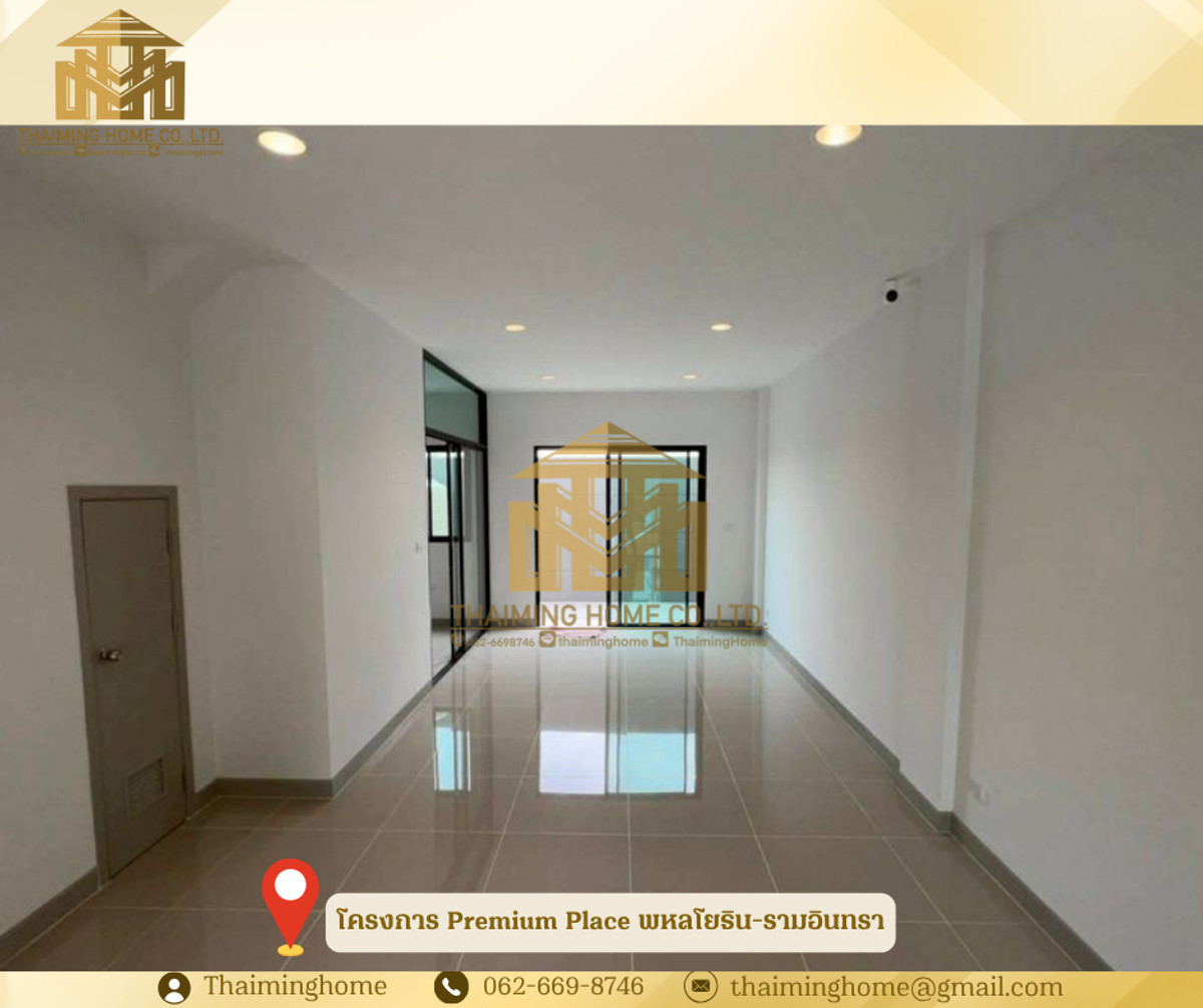 ให้เช่าทาวน์โฮม 3 ชั้น โครงการ Premium Place พหลโยธิน-รามอินทรา ติดถนนเทพรักษ์  (รหัสทรัพย์ TT06-1426)  – รูปที่ 2