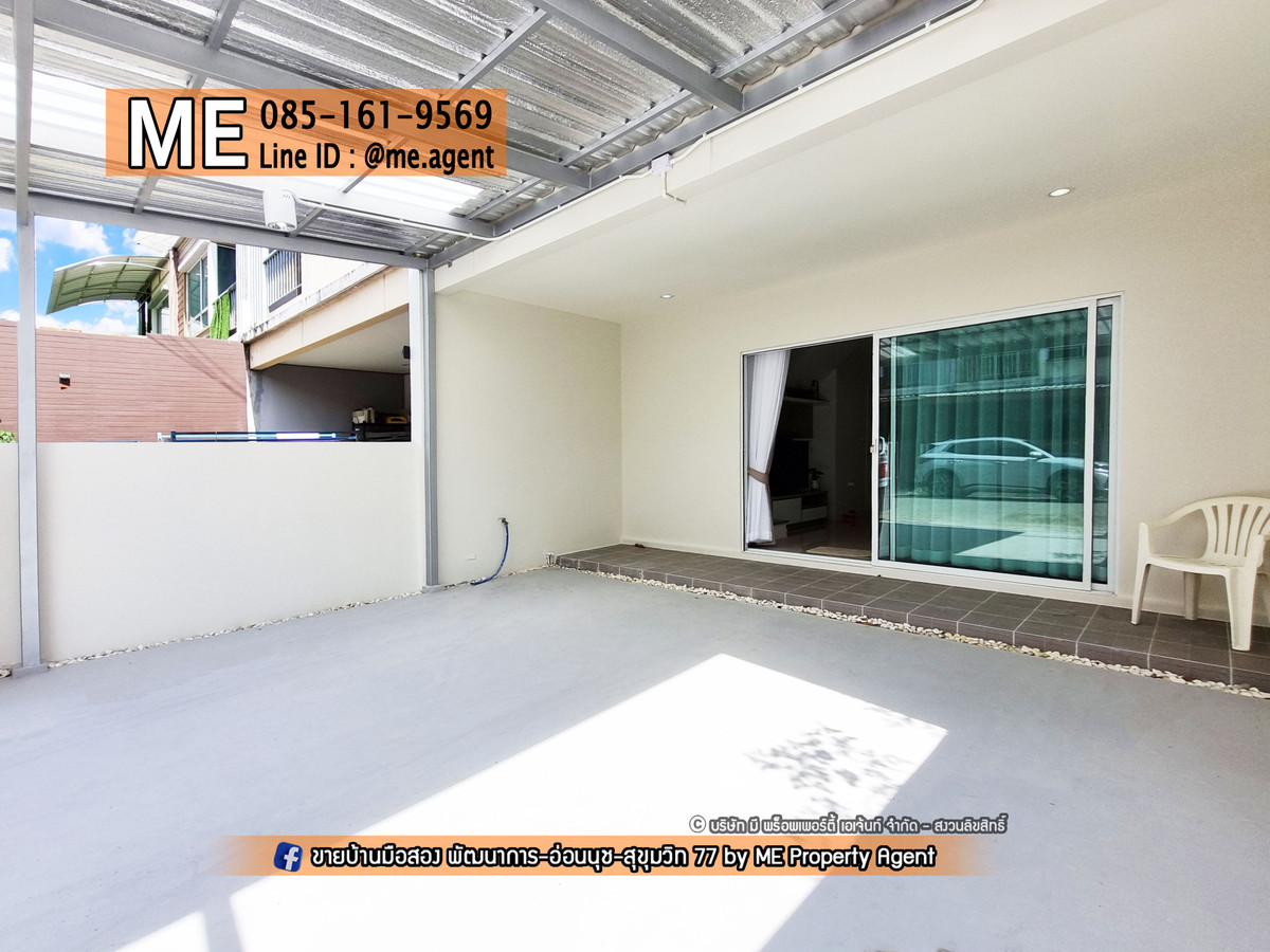ขายพร้อมคนเช่า‼️ ทาวน์เฮ้าส์ 2 ชั้น Villette Lite พัฒนาการ 38  ใกล้สวนและสระว่ายน้ำ พร้อมเข้าอยู่ ใกล้ Airport Link หัวหมาก และ ใกล้ BTS อ่อนนุช โทร 064-954-9619 (TF59-19) – รูปที่ 3
