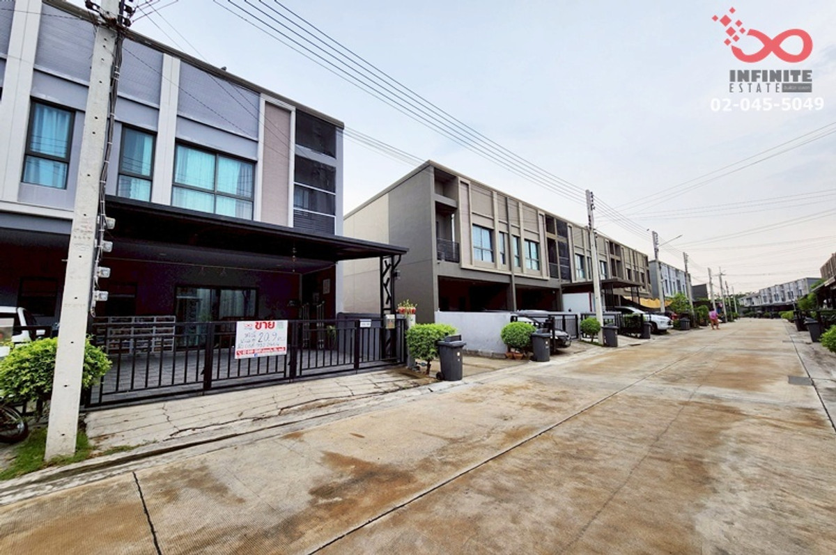 2-story townhome for sale, Verve Tiwanon-Rangsit, corner house, complete expansion, near the Red Line BTS.