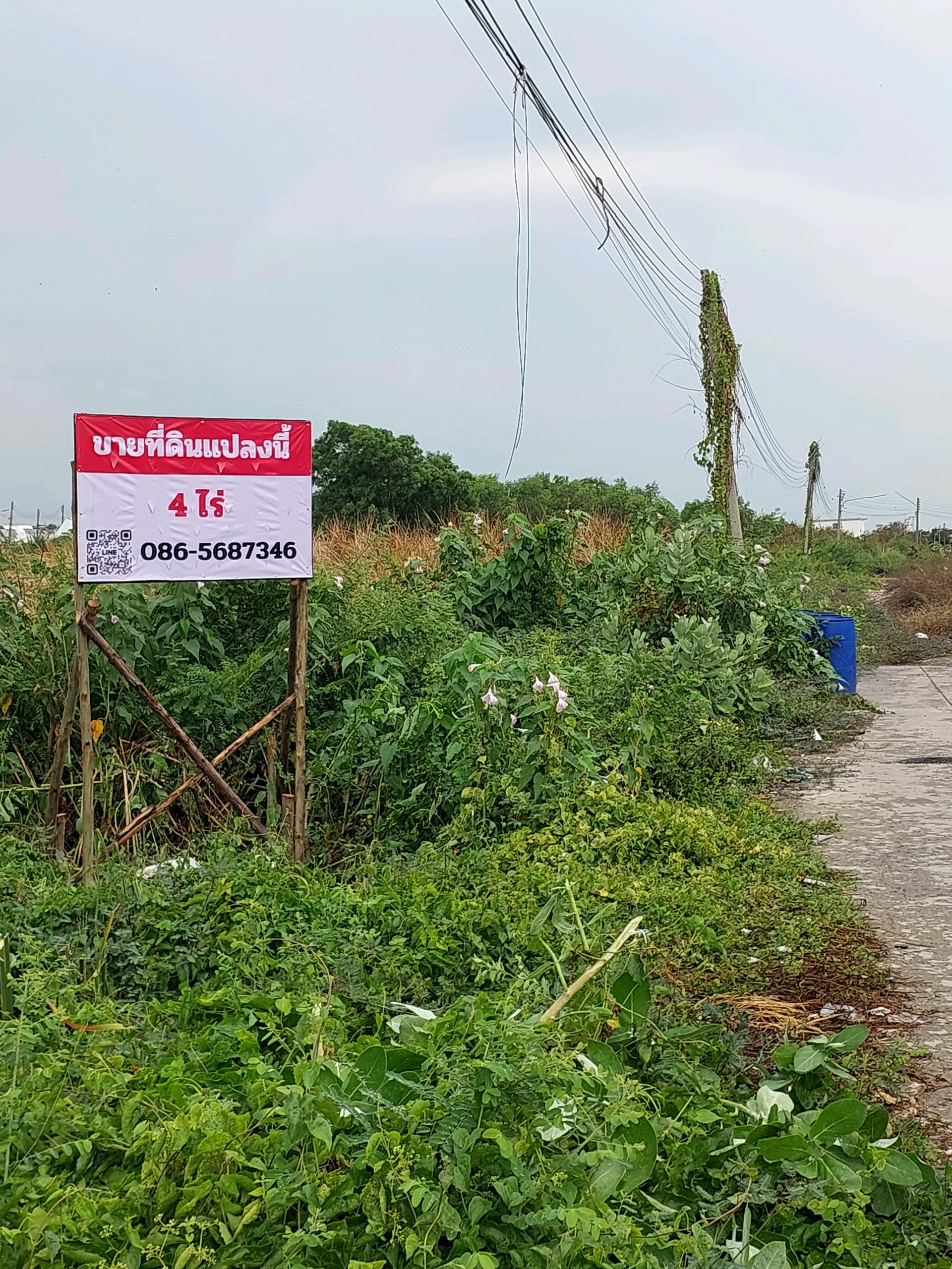 Empty land for sale, 10 title deeds, totaling 4 rai, along Khlong 3, Lam Luk Ka, title deed ready to transfer ownership. Empty land for sale, 10 title deeds, totaling 4 rai, along Khlong 3, Lam Luk Ka, title deed ready to transfer ownership.