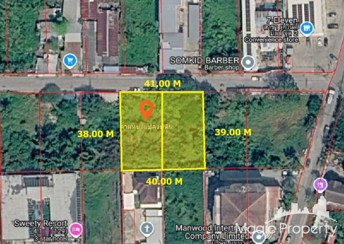 Land For Sale 394 Sq. Wah near Summit Windmill Golf Club, Bang Phli Yai Subdistrict, Bang Phli District, Samut Prakan Province.