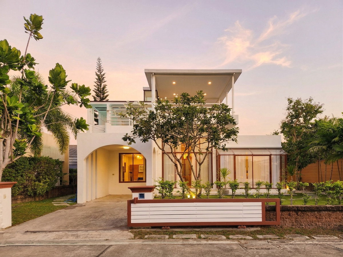 [บ้านพักตากอากาศส่วนตัว] ขายบ้านเดี่ยวชะอำ Casa Seaside ชั้นเดียว แปลงริม แต่งหรูสไตล์เมดิเตอร์เรเนียน 80.3 ตรว. – รูปที่ 2