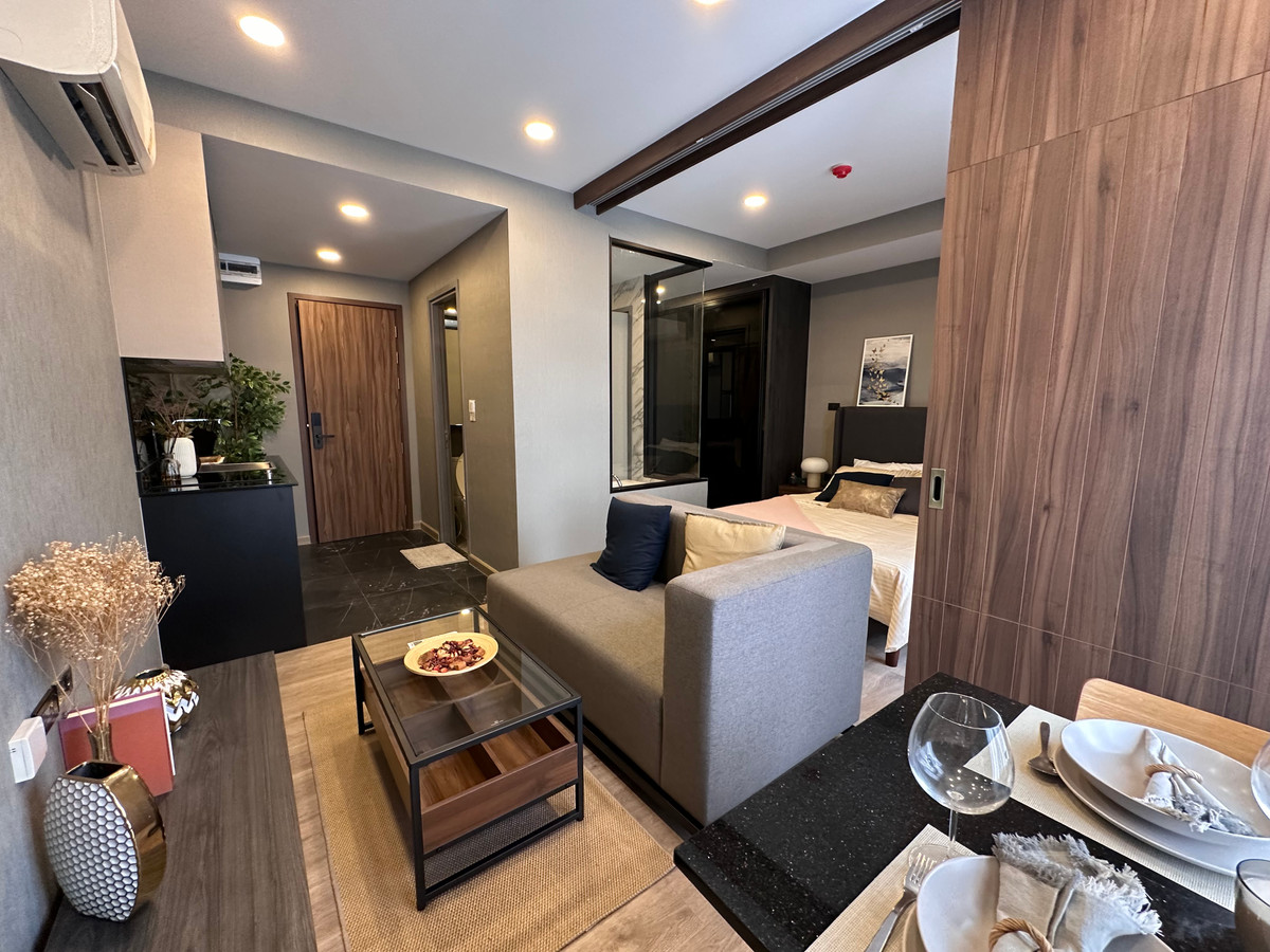 Condo for sale, ready to move in, good location in the heart of Ratchada, 31 sq m. The Teak Ratchada 19 The TEAK Ratchada 19