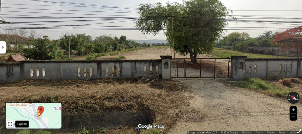 Land for sale, 11 rai 1 ngan 84 square wah, located on Highway 107 Chiang Mai - Mae Taeng. – รูปที่ 3