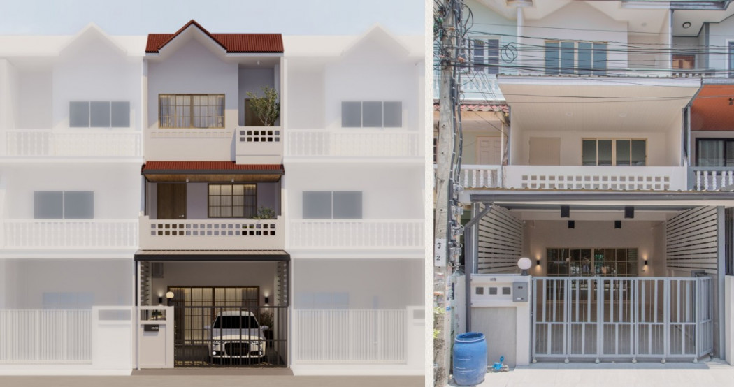 3-storey townhouse for sale, 20.5 sq.w., Sintavee Village 8, Rama 2, fully renovated