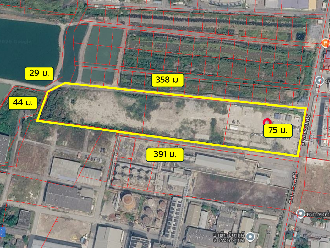 Land for sale in Soi Thammasiri, Bang Sao Thong, 15 rai 54 sq.wa. Close to Bang Na-Trat Road, only 800 meters away. – รูปที่ 3