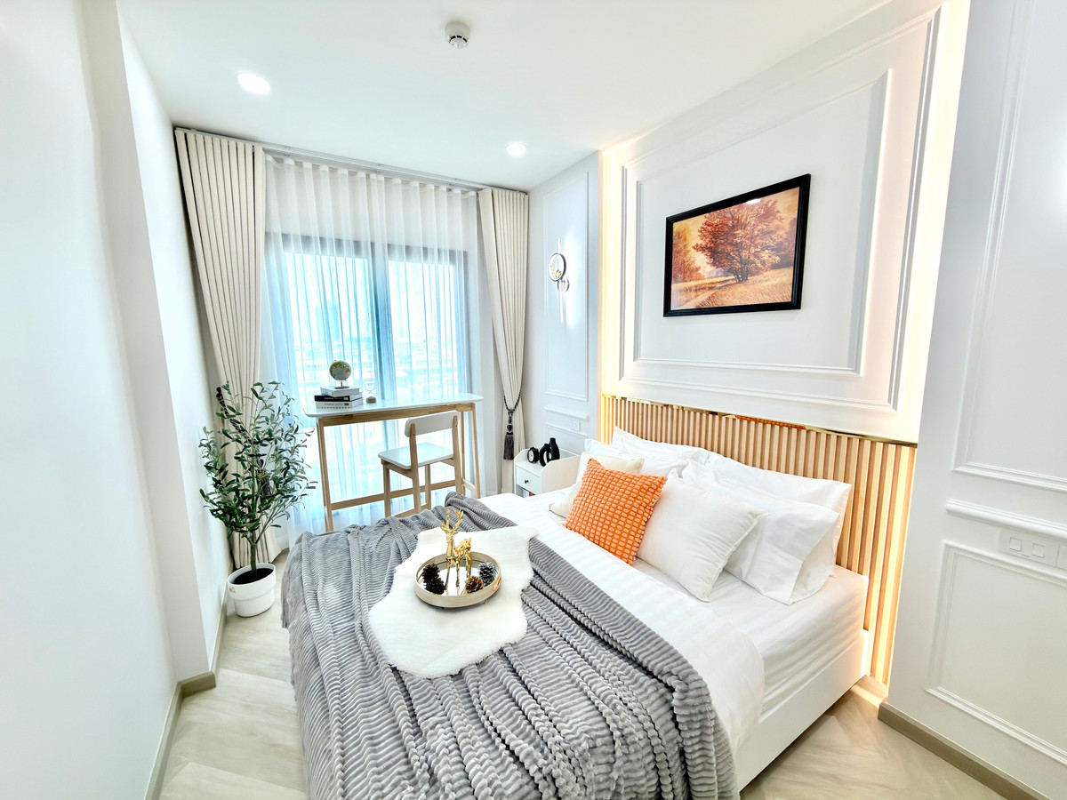 Condo for sale, newly renovated, very beautiful, beautiful view 🔥 The Rich Sathorn-Taksin The Rich Sathorn-Taksin ✅ next to BTS Wongwian Yai, convenient travel into the city.
