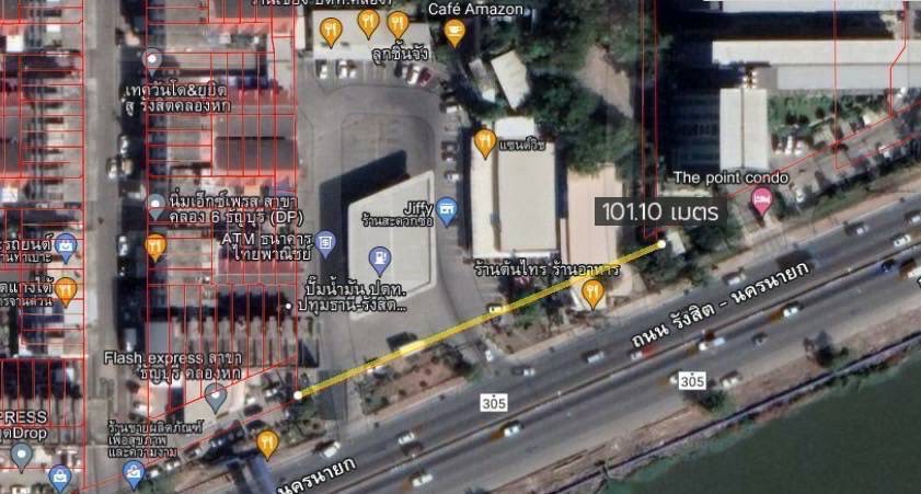 Sale ‼️ ที่ดิน ถนนนครนายก-รังสิต (คลอง6) จ.ปทุมธานี พื้นที่ 99 ไร่ 1 งาน 74 ตารางวา 666M – รูปที่ 3