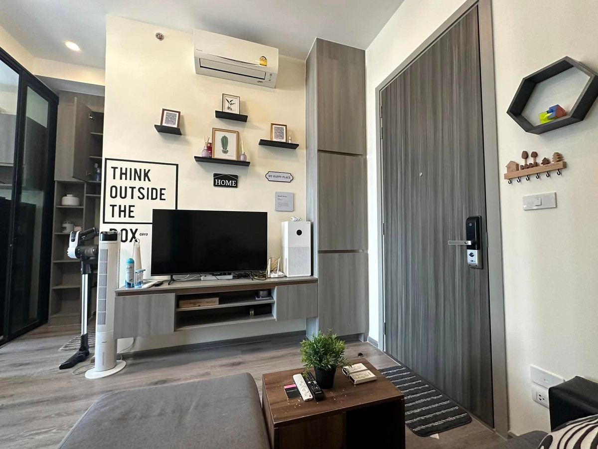 ห้เช่าคอนโด ไนท์บริดจ์ ไพร์ม อ่อนนุช (KnightsBridge Prime On-Nut) ชั้น 29  พื้นที่ 28 Sqm. แบบห้อง 1BD (1 ห้องนอน 1 ห้องน้ำ)  เฟอร์นิเจอร์ เครื่องใช้ไฟฟ้าครบ พร้อมอยู่  ราคาเช่า  18,500 บาท/เดือน – รูปที่ 2