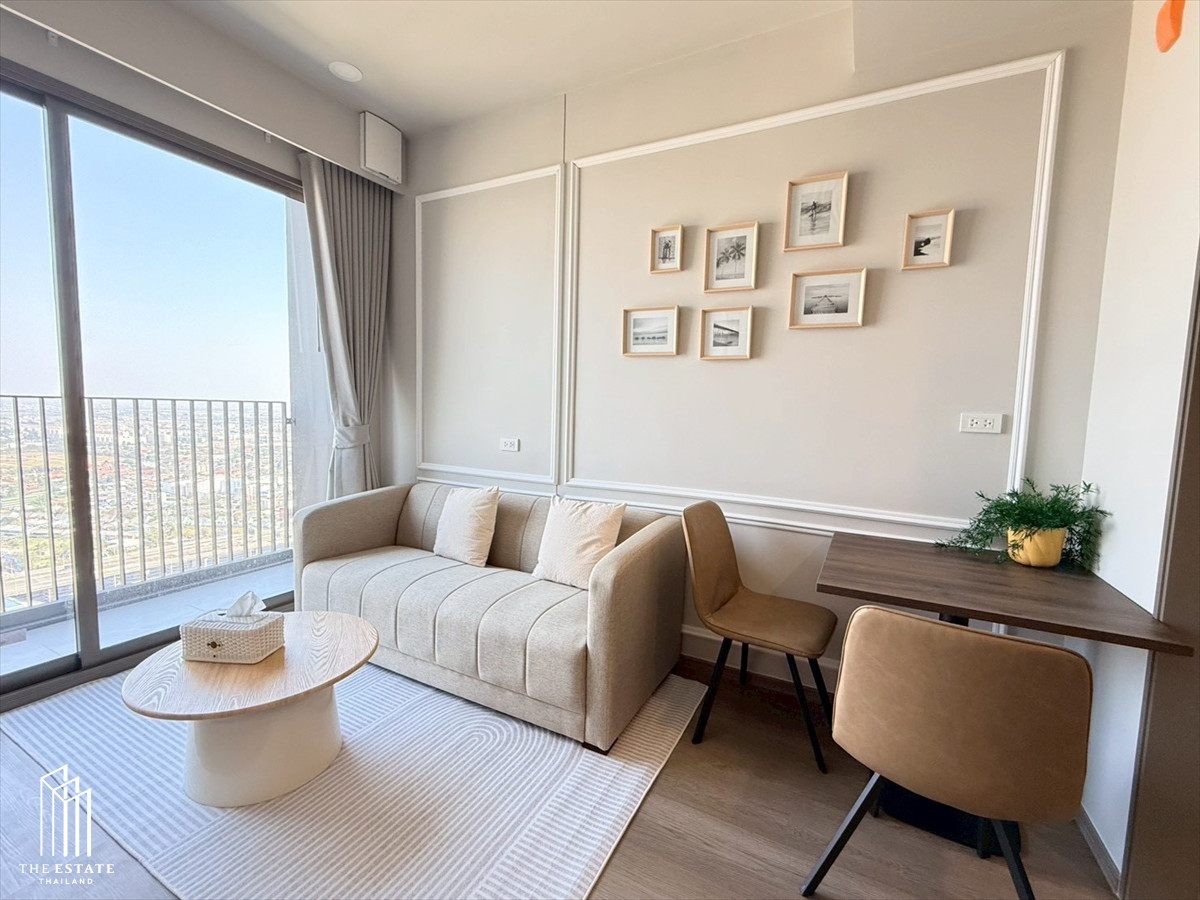 For rent Whizdom The Forestias (Destinia) ห้ชั้นสูง วิวโล่งโซนชานเมืองสบายตา  ห้องตกแต่งสไตล์อบอุ่น @30,000 Baht – รูปที่ 3