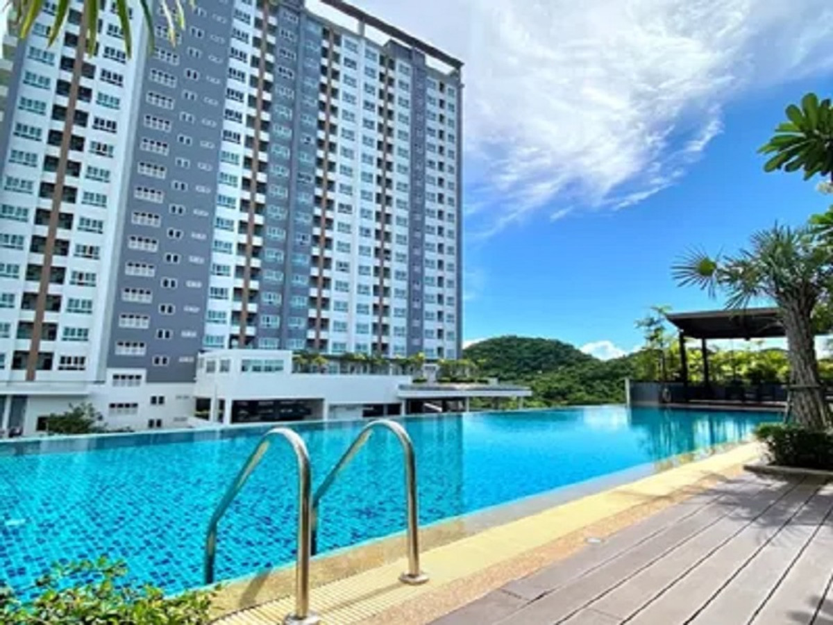 คอนโดศรีราชา Sea Hill ห้องใหญ่ 50ตรม. 2 ระเบียง มีอ่างอาบน้ำ วิวภูเขา – รูปที่ 2