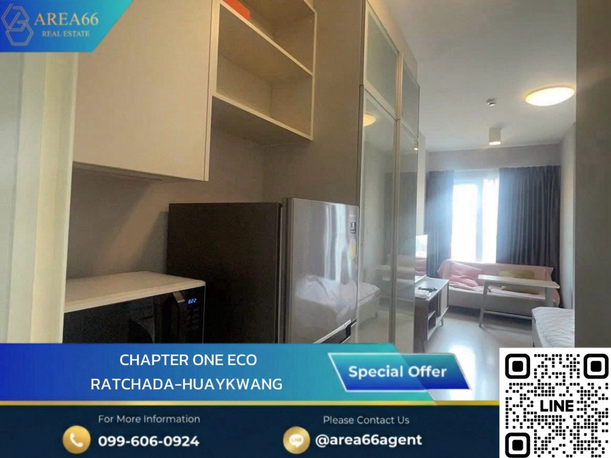🔥Room in good condition, good price, worth investing and living in. Chapter One Eco Ratchada - Huai Khwan