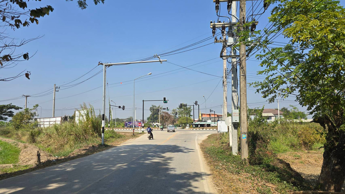 !! sell !! Land next to bypass road Chiang Rai city center, large, beautiful, 2-way entry and exit, entire land title deed. – รูปที่ 2