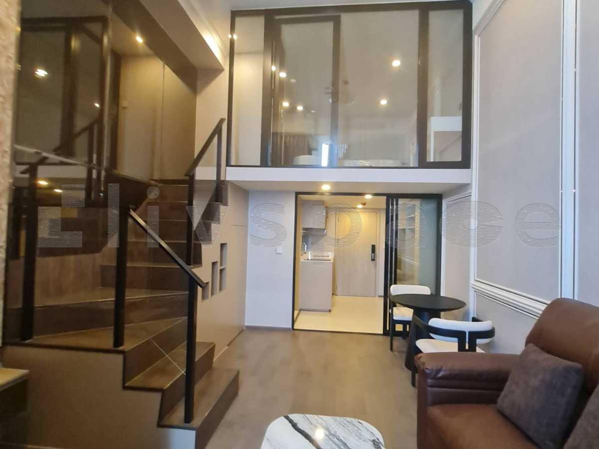 ▚ LJ123ツ ให้เช่า: Park Origin Ratchathewi ✨ 1 Bed Duplex 48 ตร.ม. ชั้นสูง ห้องสวย ส่วนกลางอลังการ พร้อมเข้าอยู่! 🏙️เพดานสูง – รูปที่ 2
