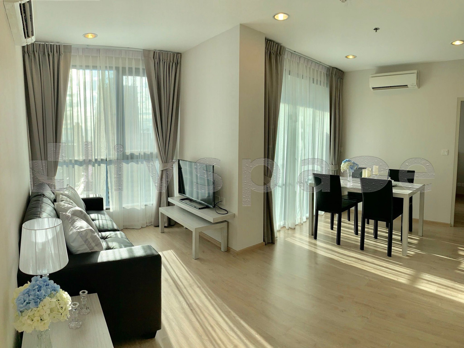 ▚ L0RC28ツ ให้เช่า: Ideo Q Ratchathewi 2 Bed 2 Bath 60ตร.ม. Rare Layout มีเพียง 1 ห้อง/ชั้น พร้อมอยู่✨ – รูปที่ 2