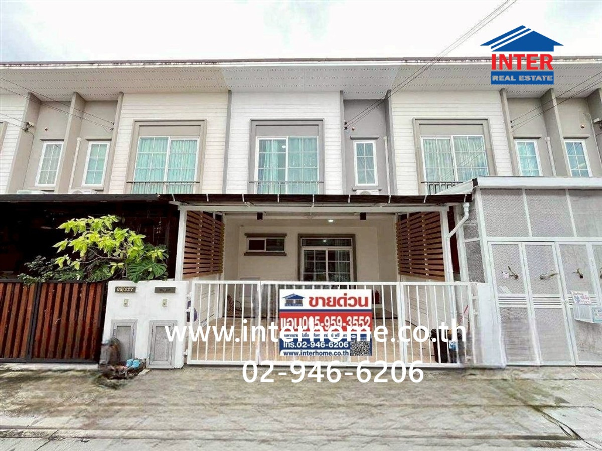Townhome, 2 floors, 18.4 sq m, Q District Village, Suksawat-Rama 3 Ring Road, Suksawat Road. Soi Suksawat 76 Road, Phra Pradaeng, Samut Prakan