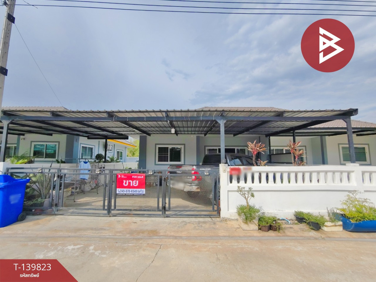 Single-storey semi-detached house for sale, area 41.9 sq m, Ban Pho, Chachoengsao.