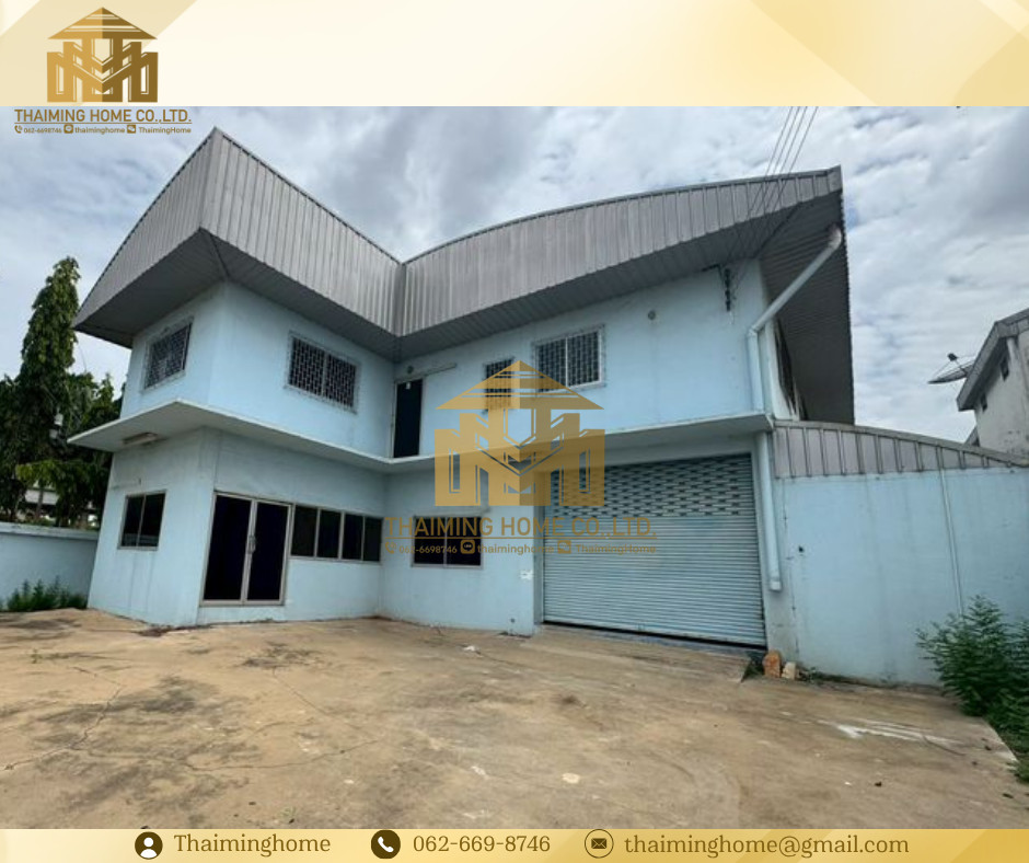 โกดัง/โรงงานให้เช่า พร้อมออฟฟิศ ผังเมืองสีชมพู ทำเลดี พื้นที่กว้าง ทุ่งสีทอง บางน้ำจืด เมืองสมุทรสาคร (TW8-14226)