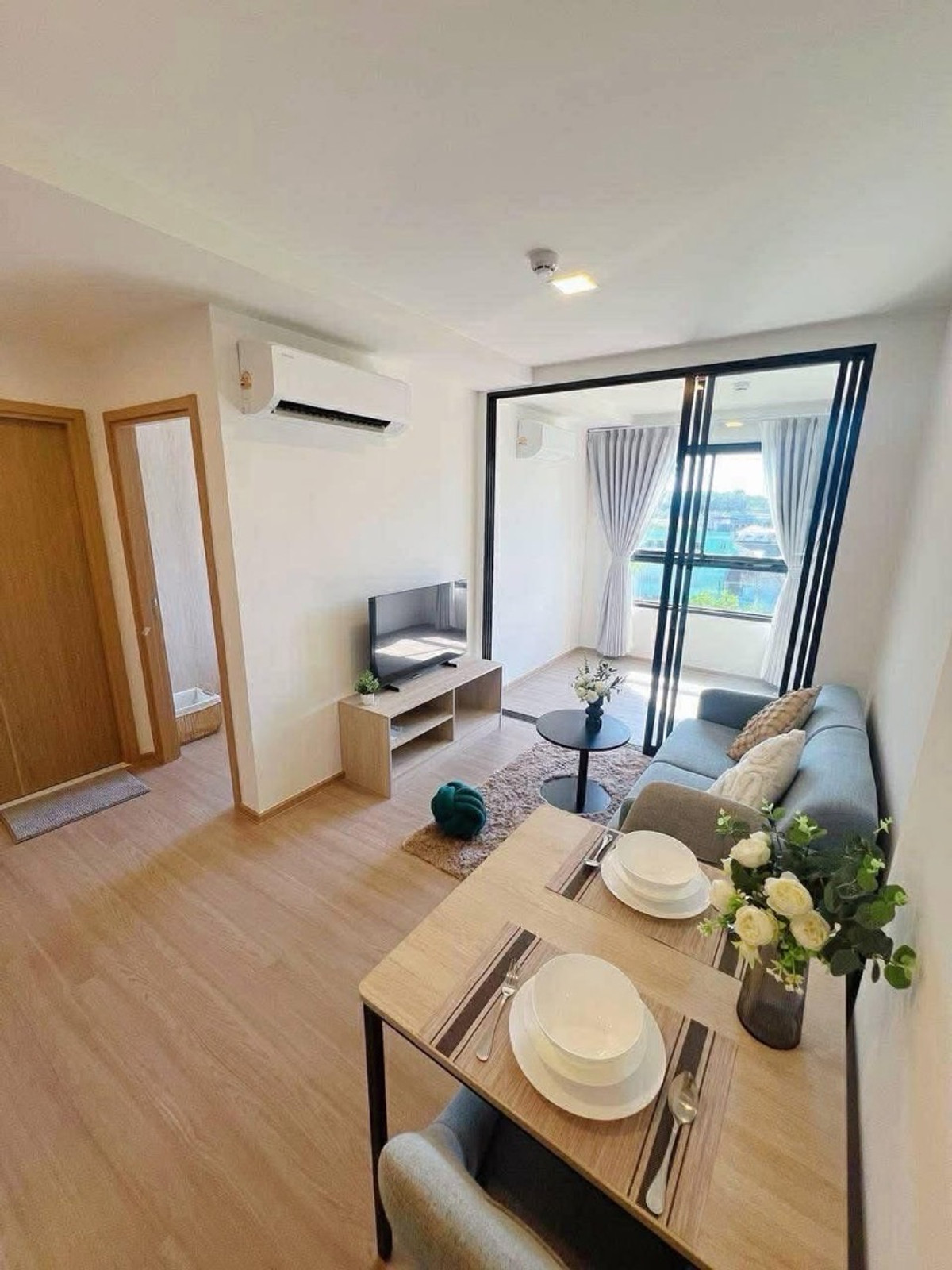 ✨ Modern Condo for Rent at The base bukit ✨ 
🏬 New condominium in the city center near a shopping mall.

🏢 Unit Details:
📍 Location: Kathu, Wichit 
📐 one bedroom plus 
Size: 34sqm 6floor, Buiding C – รูปที่ 4