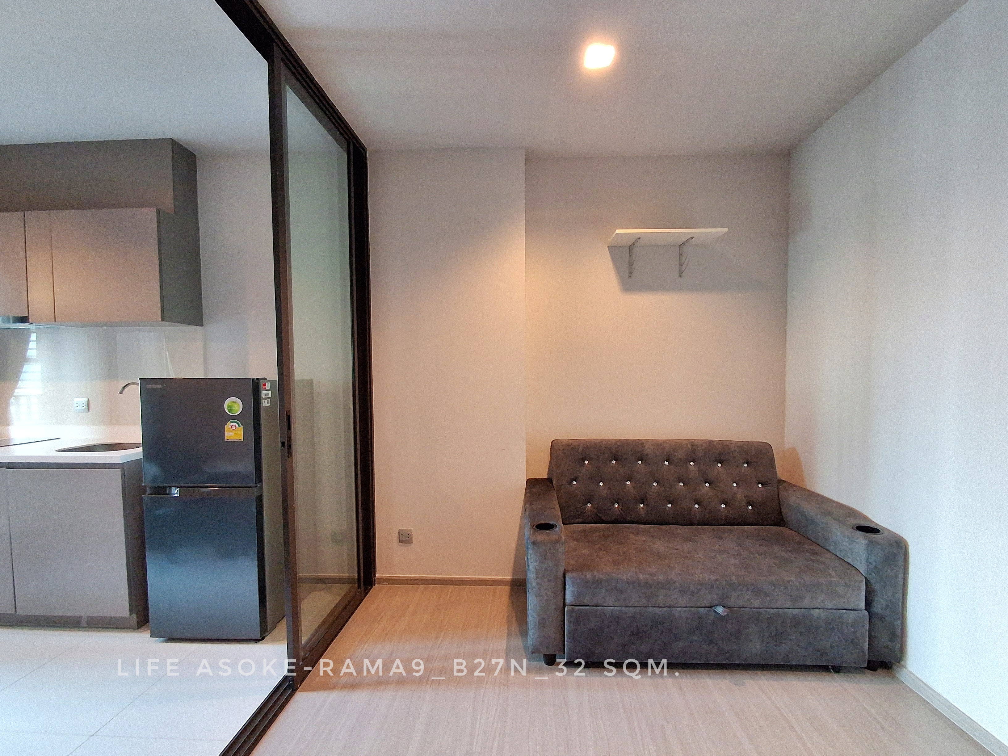 🎉🎉Room for RENT-Life Asoke-Rama9 north view side 1 bedroom good condition close to Central GR9, MRT Phraram 9 – รูปที่ 2