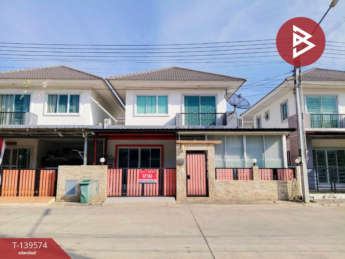 Semi-detached house for sale, Sukhumvit Village, Motorway, Bang Pakong, Chachoengsao.