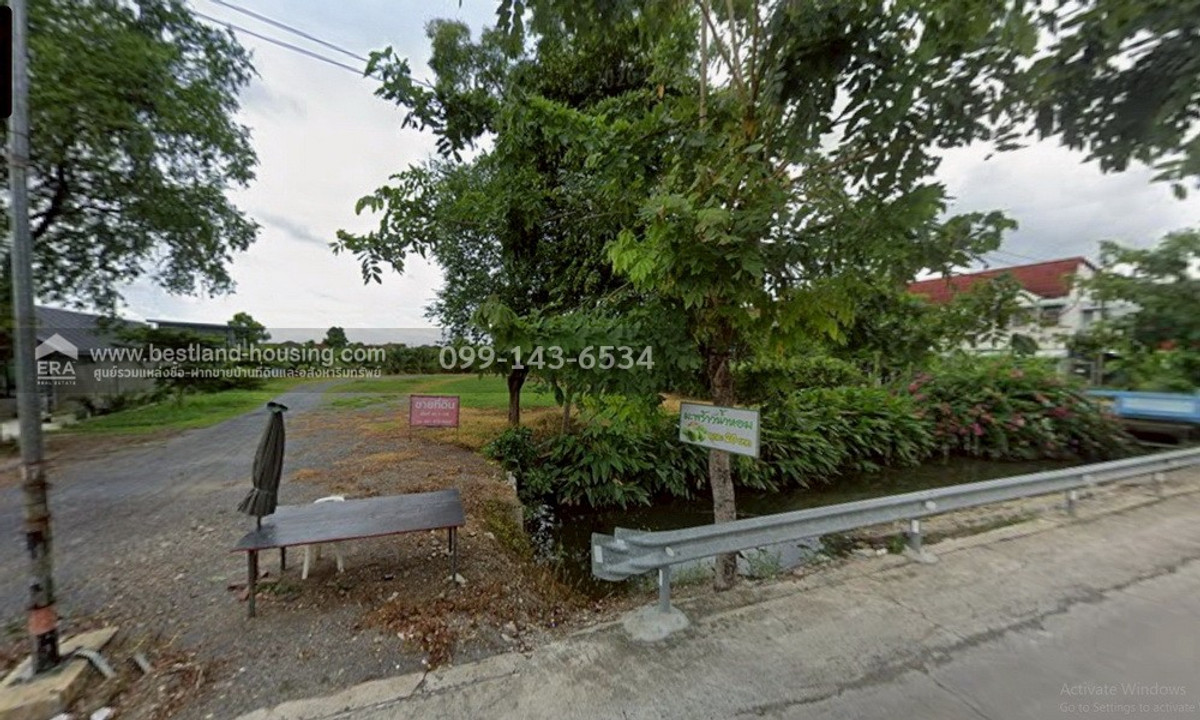 Land for sale with coconut plantation Soi Wat Phrai Fa, area 40-1-56 rai, Bang Duea Subdistrict, Pathum Thani, for sale 280 million baht, near Ratchaphruek Road. – รูปที่ 3
