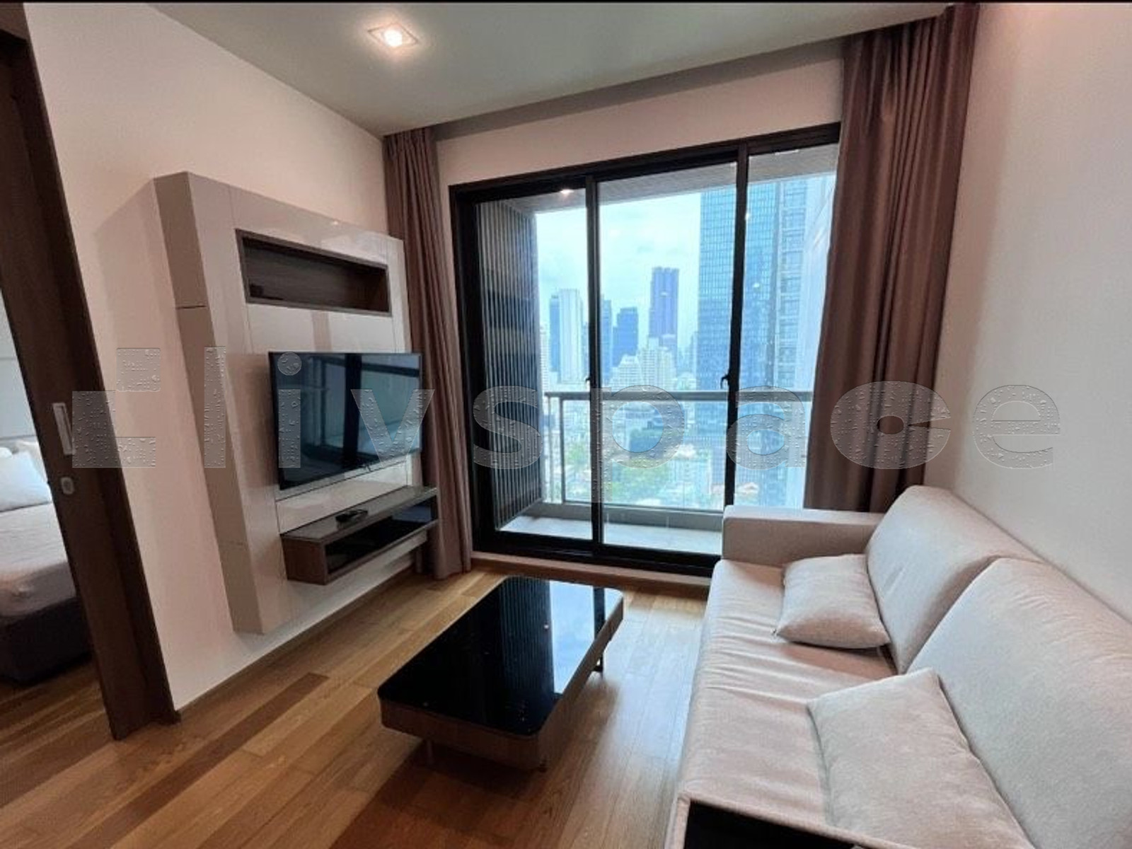▚ L0GC0Lツ FOR RENT The Address Sathorn 1Bed 46.55sqm High Floor Unblocked View Free Monthly Cleaning Near BTS✨