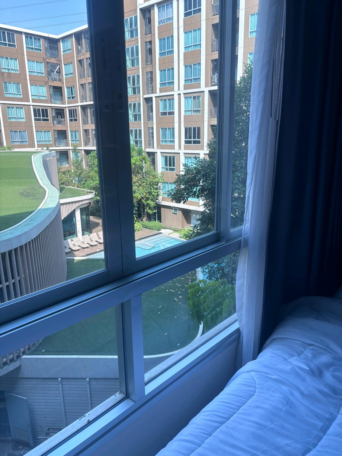 ปล่อยเช่า Dcondo Dome รังสิต ห้องใหญ่ วิวสระ – เครื่องซักผ้าพร้อม เครื่องนอนครบ! – รูปที่ 2