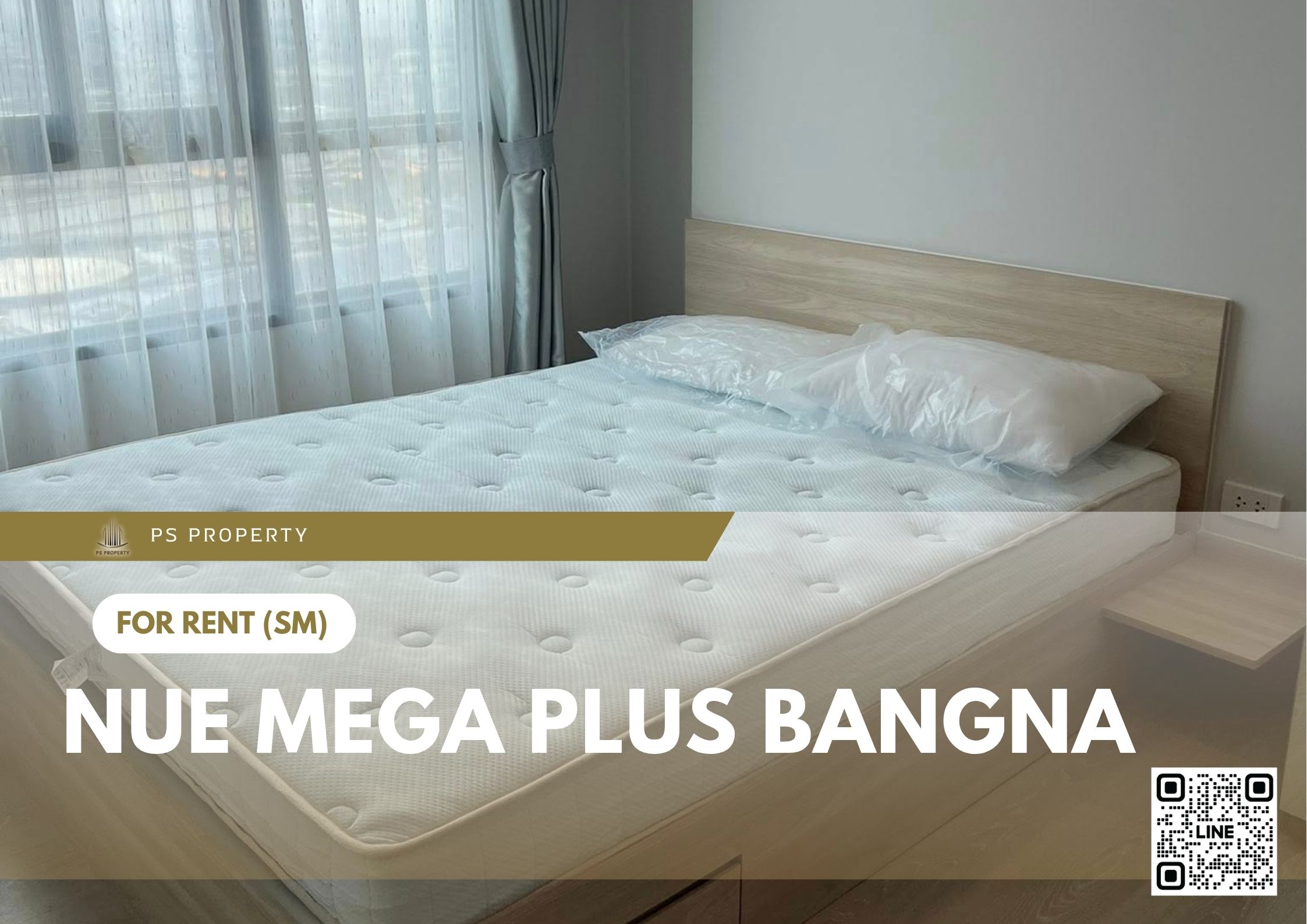 ให้เช่า ✨ Nue Mega Plus Bangna ✨ เฟอร์นิเจอร์ และ เครื่องใช้ไฟฟ้าครบ ใกล้ BTS บางนา 