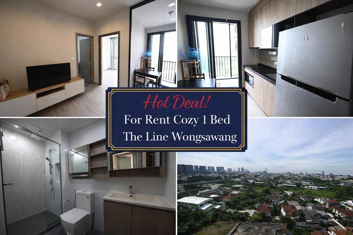 ✨Hot Deal!! For Rent Cozy 1 Bed The Line Wongsawang✨ ✨Hot Deal!! For Rent Cozy 1 Bed The Line Wongsawang✨