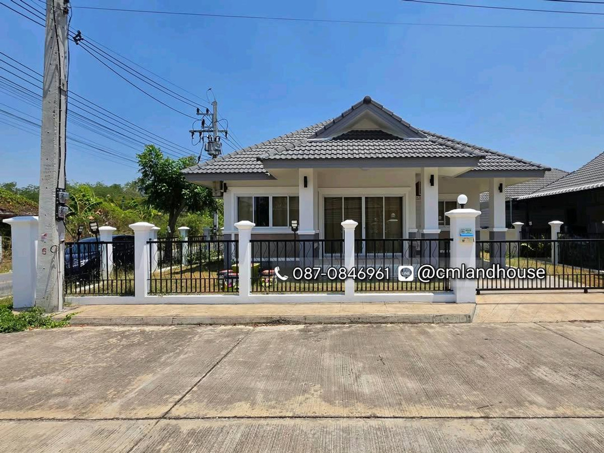 บ้านสวย ใหม่กริ้บ พร้อมเฟอร์นิเจอร์ ใกล้เมือง 6 กม. ใกล้แยกหลุยส์ 2 กม. ถนนวงแหวนรอบกลางเข้าซอยข้างปั๊ม PT 1 กม. * ขายพร้อมผู้เช่า