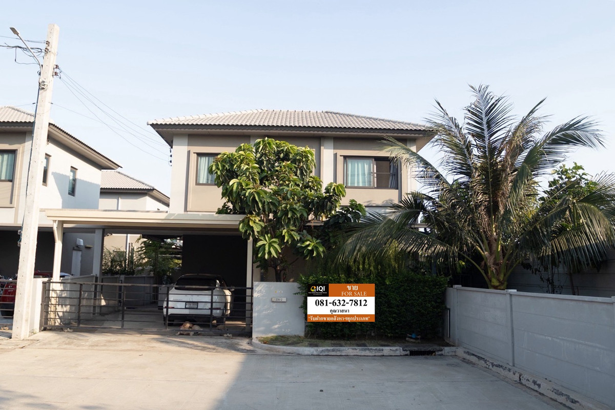 2-story detached house for sale, Grand Pleno Village. Ramintra-Wongwaen, corner house, ready to move in. 2-story detached house for sale, Grand Pleno Village. Ramintra-Wongwaen, corner house, ready to move in.