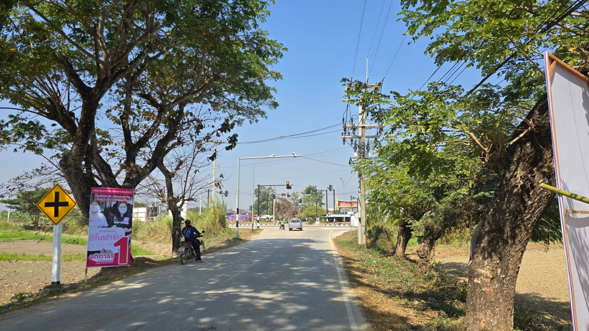 !! sell !! Land next to bypass road Chiang Rai city center, large, beautiful, 2-way entry and exit, entire land title deed. – รูปที่ 4