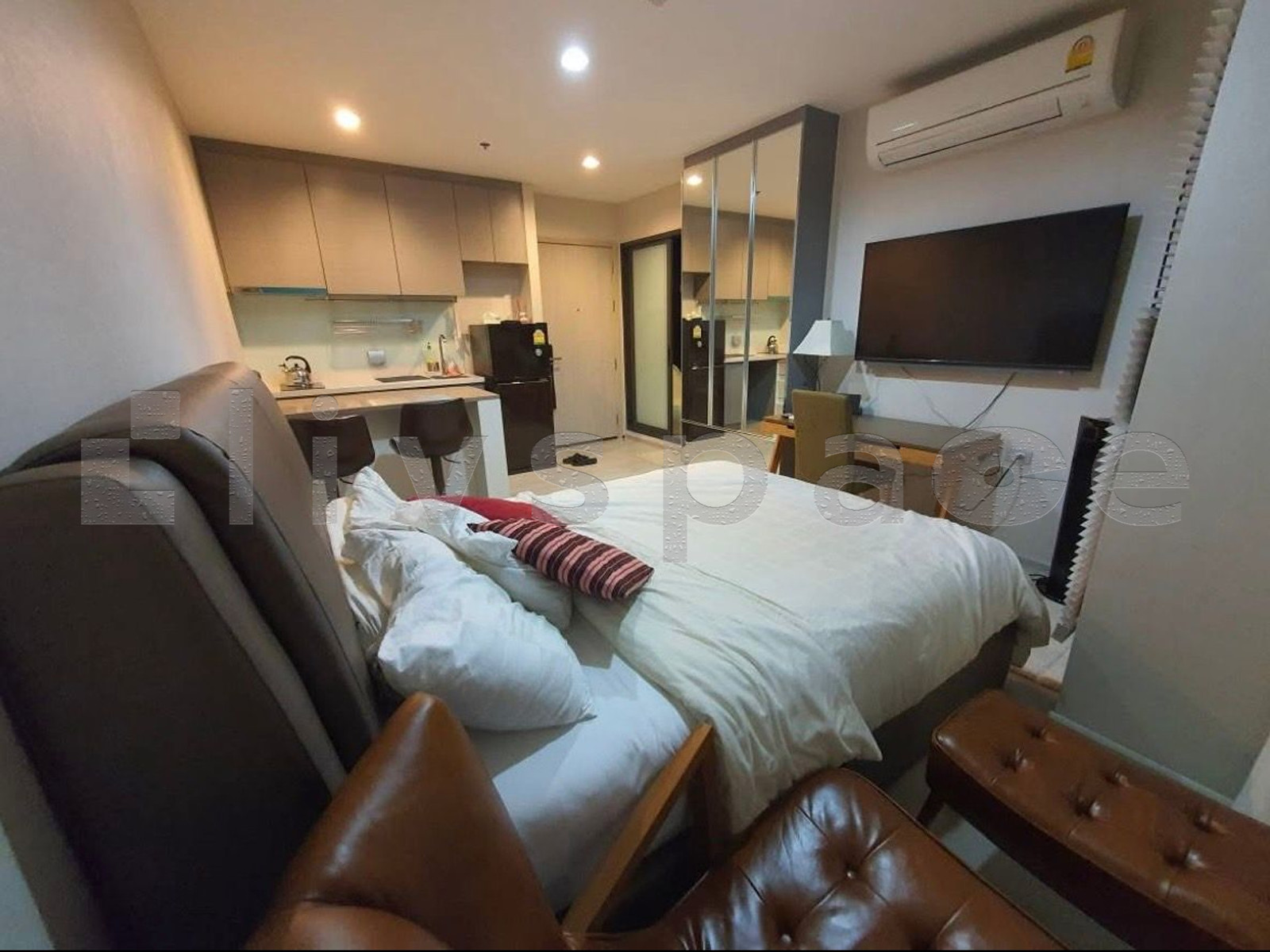 ▚ L06CBYツ FOR RENT Rhythm Sukhumvit 36-38 Studio 24sqm 17k Fully Furnished High Floor 15+ North Facing City View Near BTS Thong Lo✨ – รูปที่ 3
