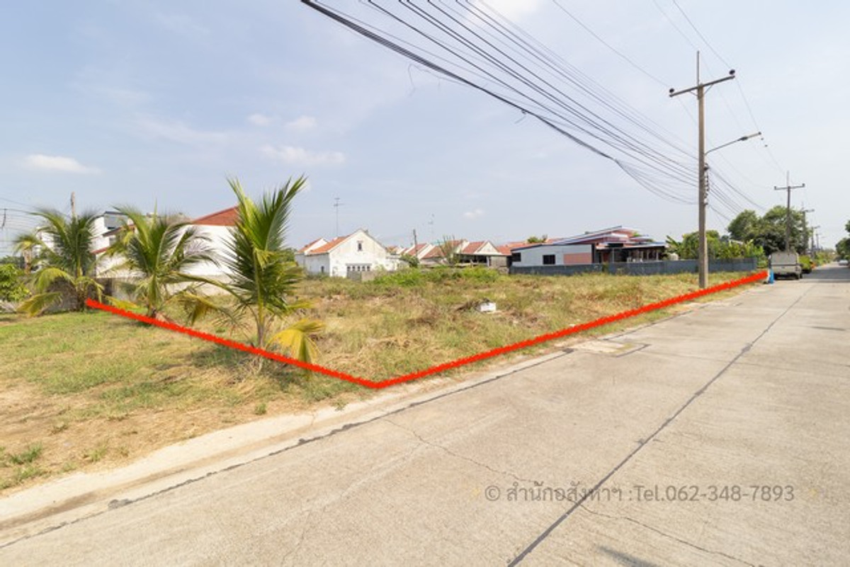[For Sale] Land already filled, beautiful plot, prime location, Sam Phran 12, Tha Talat Subdistrict, Nakhon Pathom – ready to build a house immediately!