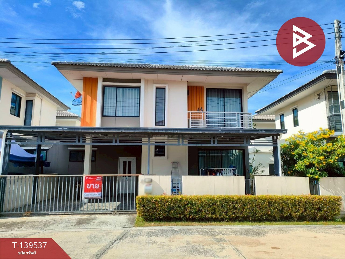 2-story semi-detached house for sale, The Trust Village, Ban Pho, Chachoengsao.