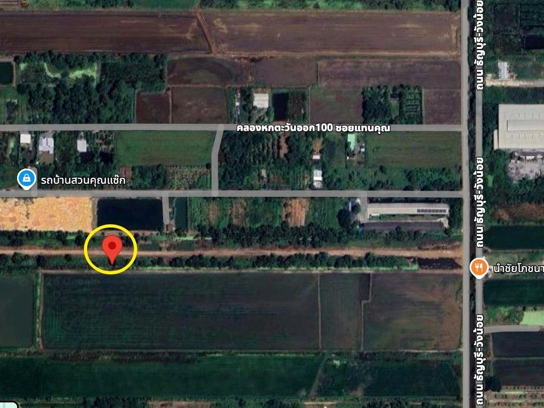 Land for sale, 200 sq m, Khlong 6, Pathum Thani Province, next to roads on two sides. 890,000 baht free transfer Land for sale, 200 sq m, Khlong 6, Pathum Thani Province, next to roads on two sides. 890,000 baht free transfer