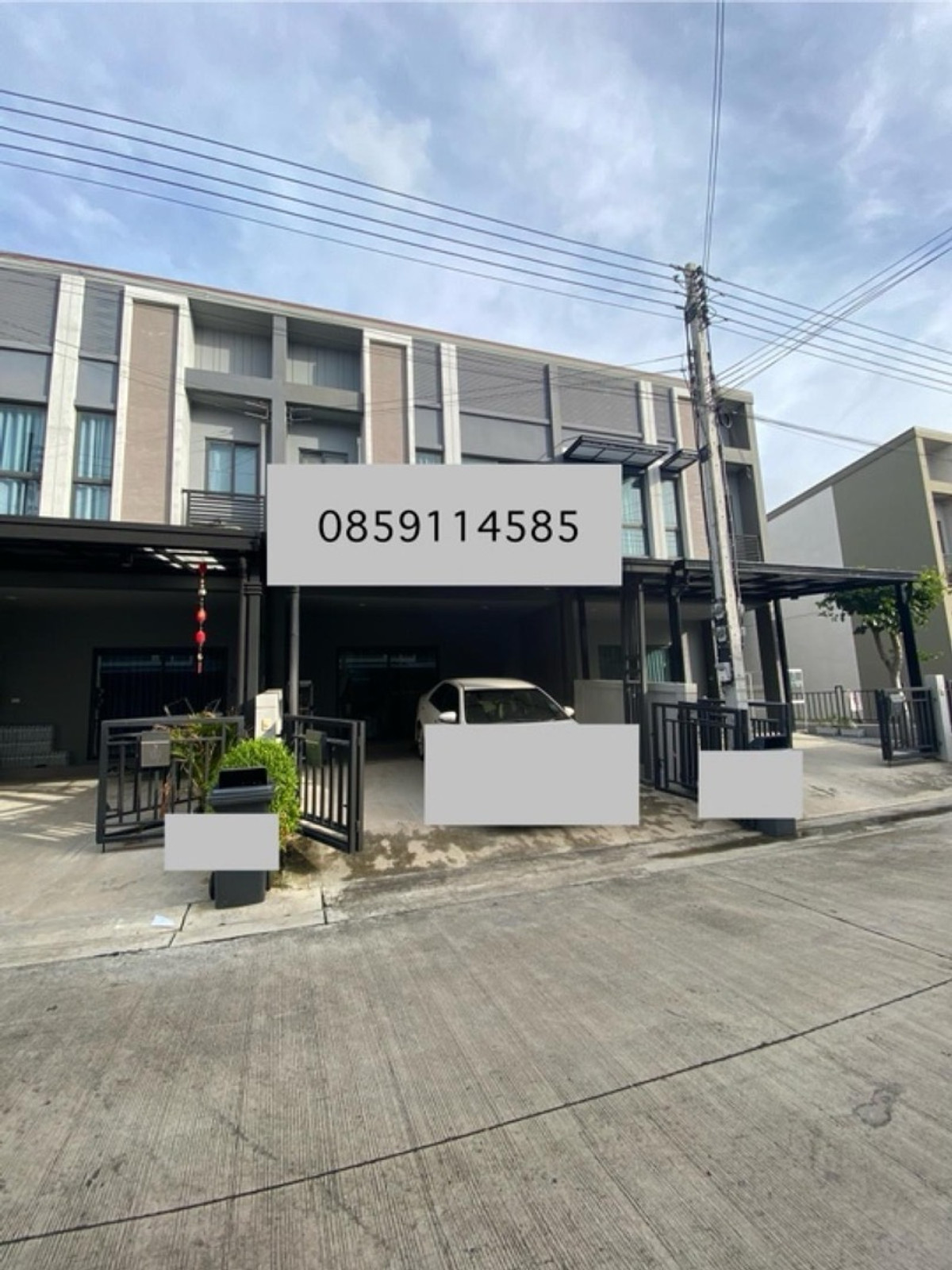 ❤️❤️Rent / sell with tenant, selling at a loss, V compound village Tiwanon. Rangsit, 2-story townhome,  never lets it out, parking for 2 cars, 2 bedrooms, 2 bathrooms, 1 storage room, usable area 110 sq m (17.5 sq m), complete with air conditioning,  – รูปที่ 4