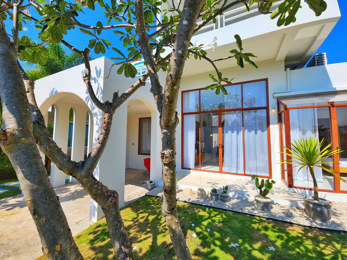 [บ้านพักตากอากาศส่วนตัว] ขายบ้านเดี่ยวชะอำ Casa Seaside ชั้นเดียว แปลงริม แต่งหรูสไตล์เมดิเตอร์เรเนียน 80.3 ตรว. – รูปที่ 4