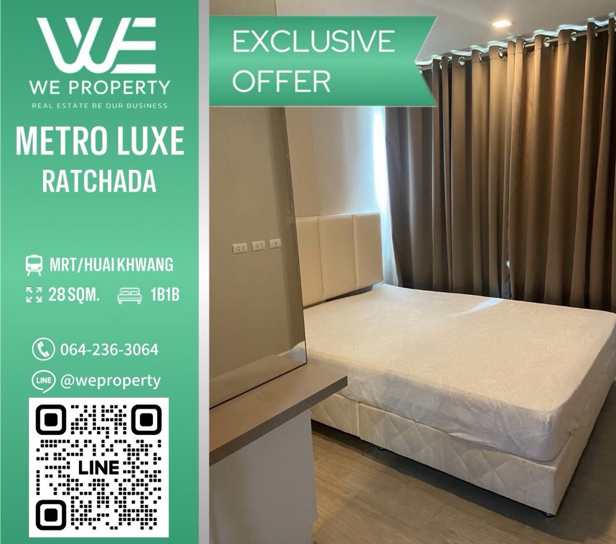 ทำเลดี เฟอร์ฯครบราคาดีที่สุด⭐Metro Luxe Ratchada (เมโทร ลักซ์ รัชดา) ทำเลดี เฟอร์ฯครบราคาดีที่สุด⭐Metro Luxe Ratchada (เมโทร ลักซ์ รัชดา)
