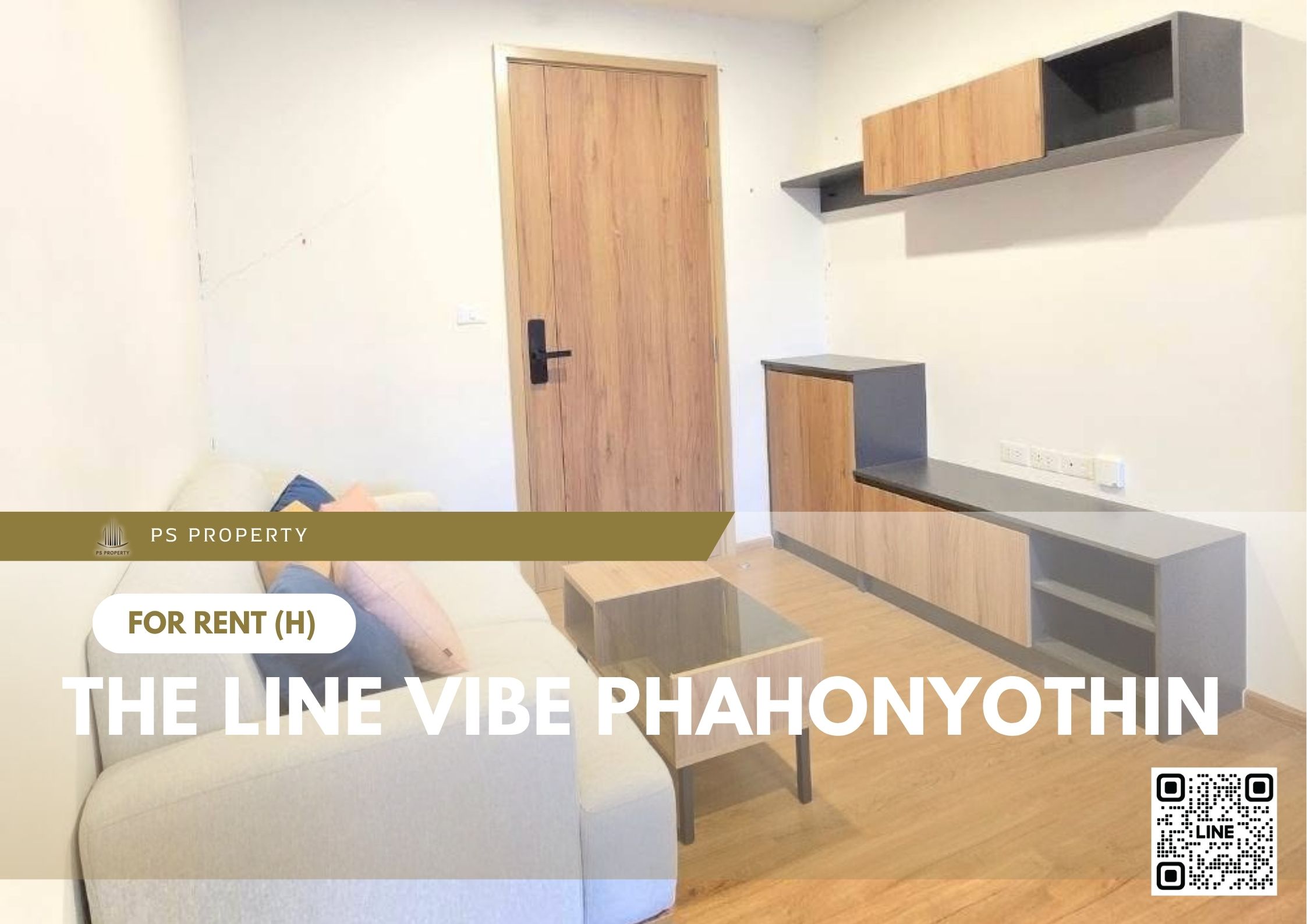 For Rent ✨ THE LINE VIBE Phahonyothin ✨ Fully furnished with appliances. Opposite Central Ladprao.