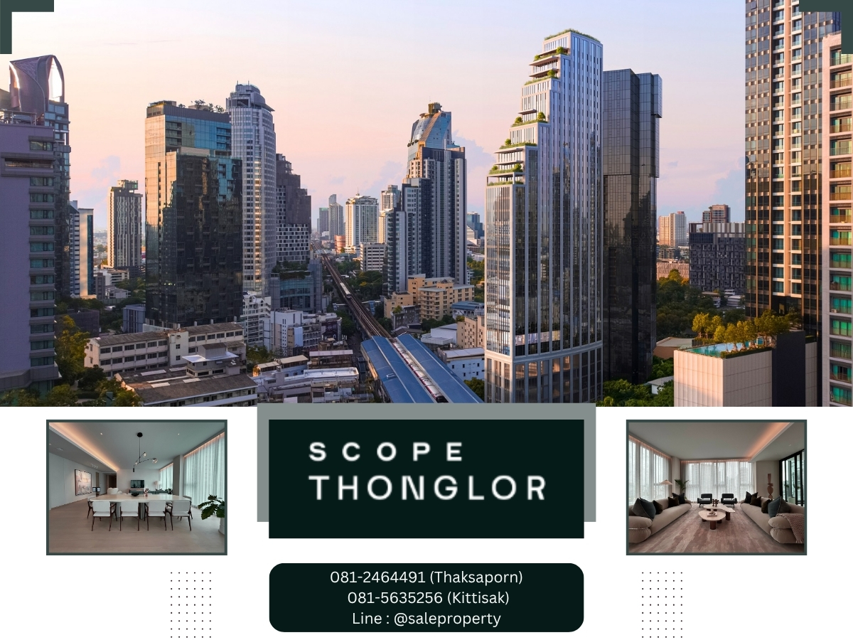 SCOPE Thonglor Over 416 sq.m. of expansive full-floor penthouse living.