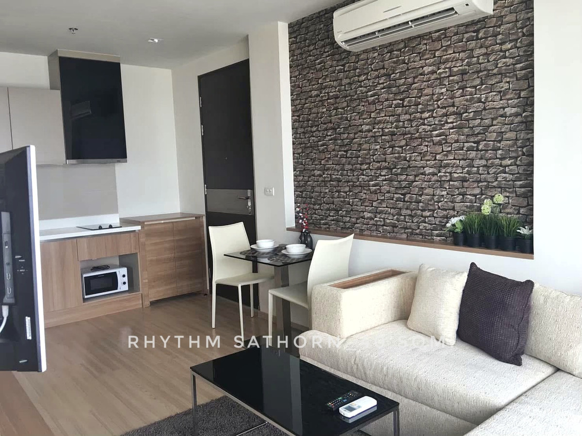 🎉🎉พร้อมอยู่ เห็นวิวแม่น้ำเจ้าพระยาทั้งห้อง Rhythm สาทร 1 ห้องนอน ใกล้ BTS ตากสิน, เซ็นทรัลบางรัก – รูปที่ 3