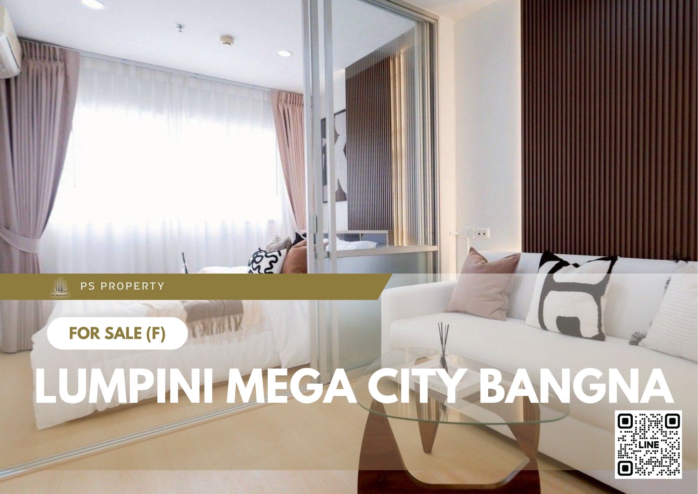 ขายด่วน ✨ Lumpini Mega city Bangna ✨ เฟอร์นิเจอร์ และ เครื่องใช้ไฟฟ้าครบ ใกล้ BTS บางนา