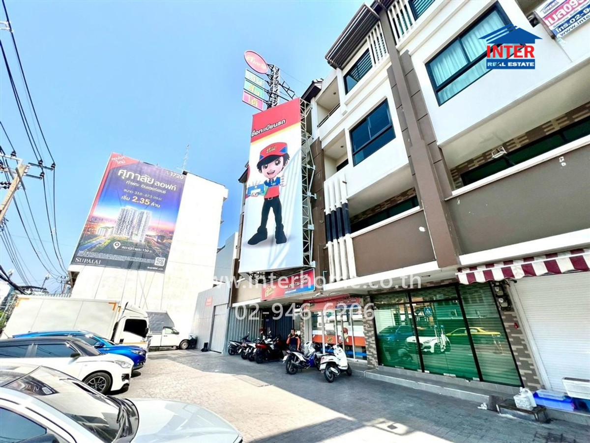 Commercial building, 3.5 floors, 28.7 sq m, TBIs Home Project, Talat Phlu, near Talat Phlu, Thoet Thai Road, Thonburi District, Bangkok.