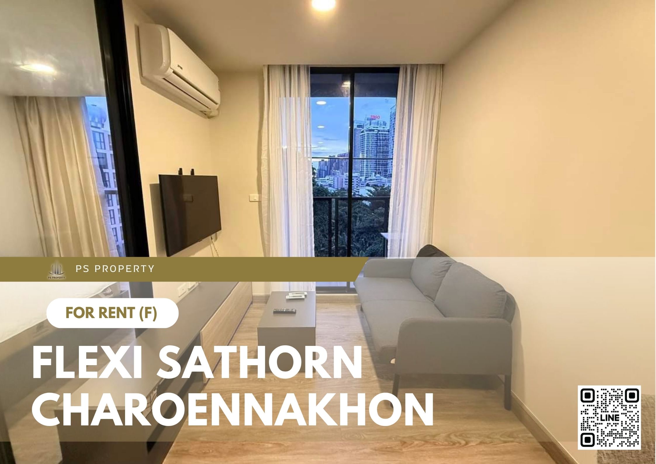 ให้เช่า 📍 Flexi Sathon - Charoennakhon 📍 เฟอร์นิเจอร์ และ เครื่องใช้ไฟฟ้าครบ ใกล้ BTS กรุงธนฯ ให้เช่า 📍 Flexi Sathon - Charoennakhon 📍 เฟอร์นิเจอร์ และ เครื่องใช้ไฟฟ้าครบ ใกล้ BTS กรุงธนฯ