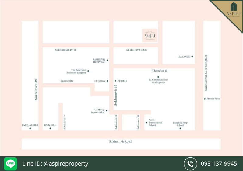 [ขายทั้งอาคาร] 949 Neighborhood (949 เนเบอร์ฮู๊ด) อาคาร 8 ชั้น สุขุมวิท 49 ใกล้สถานี BTS พร้อมพงษ์ – รูปที่ 3