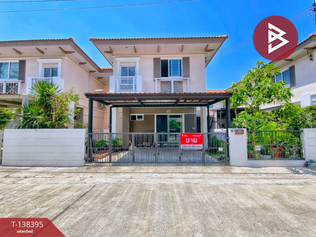 Semi-detached house for sale, I Leaf Park Setthakit-Bangpla Village, Samut Sakhon.