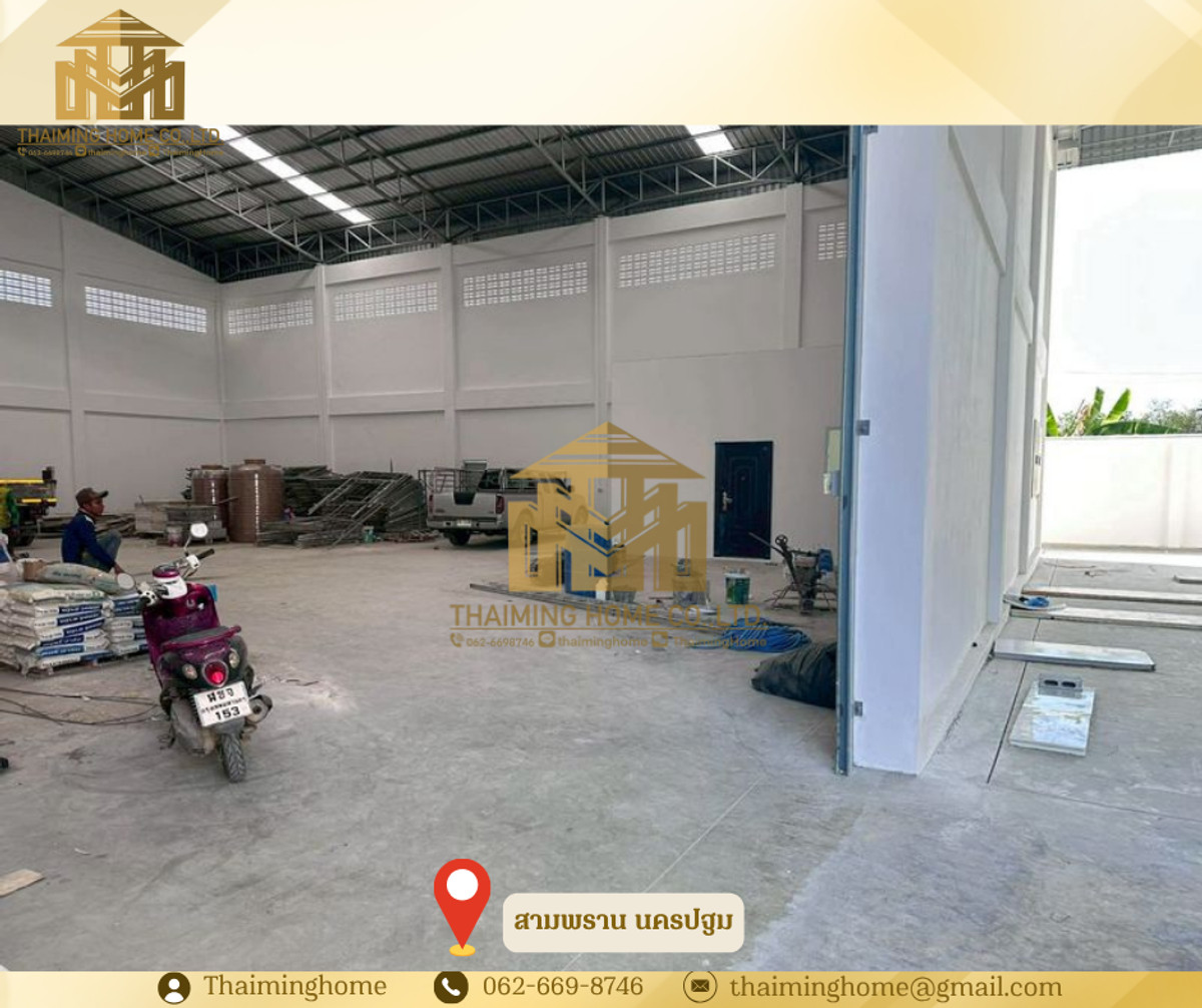 ให้เช่า โกดัง พร้อมตึกออฟฟิศ 3ชั้น 1ไร่ 3งาน 68ตรว สามพราน นครปฐม (TW8-13626) – รูปที่ 2