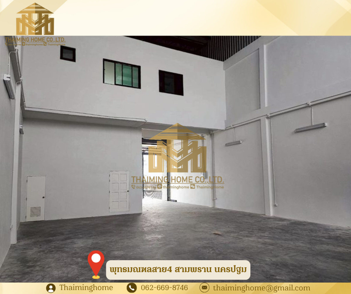 ให้เช่า โกดัง พร้อม โฮมออฟฟิศ พุทธมณฑลสาย4 สามพราน นครปฐม(TW8-17526) – รูปที่ 3